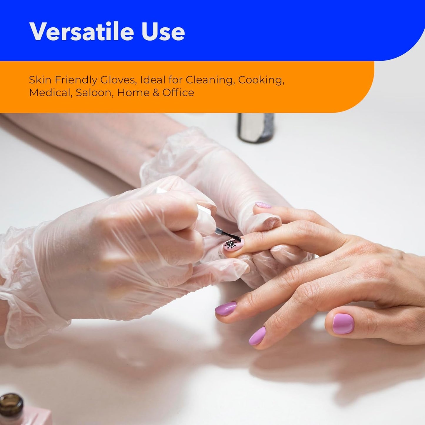 Gloveman Clear Vinyl Gloves (Box of 100) (L (Pack of 100))