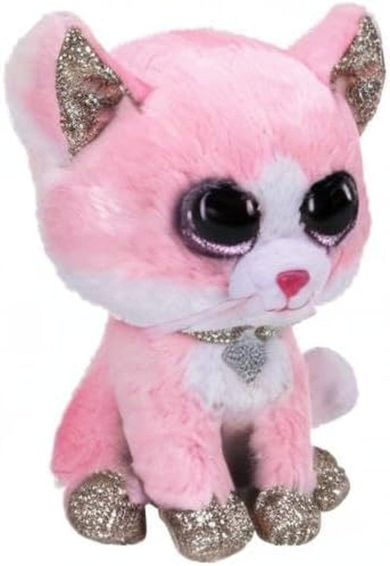 2007516 Fiona Cat Beanie Boo Pink Stuffed Animal, Multicoloured