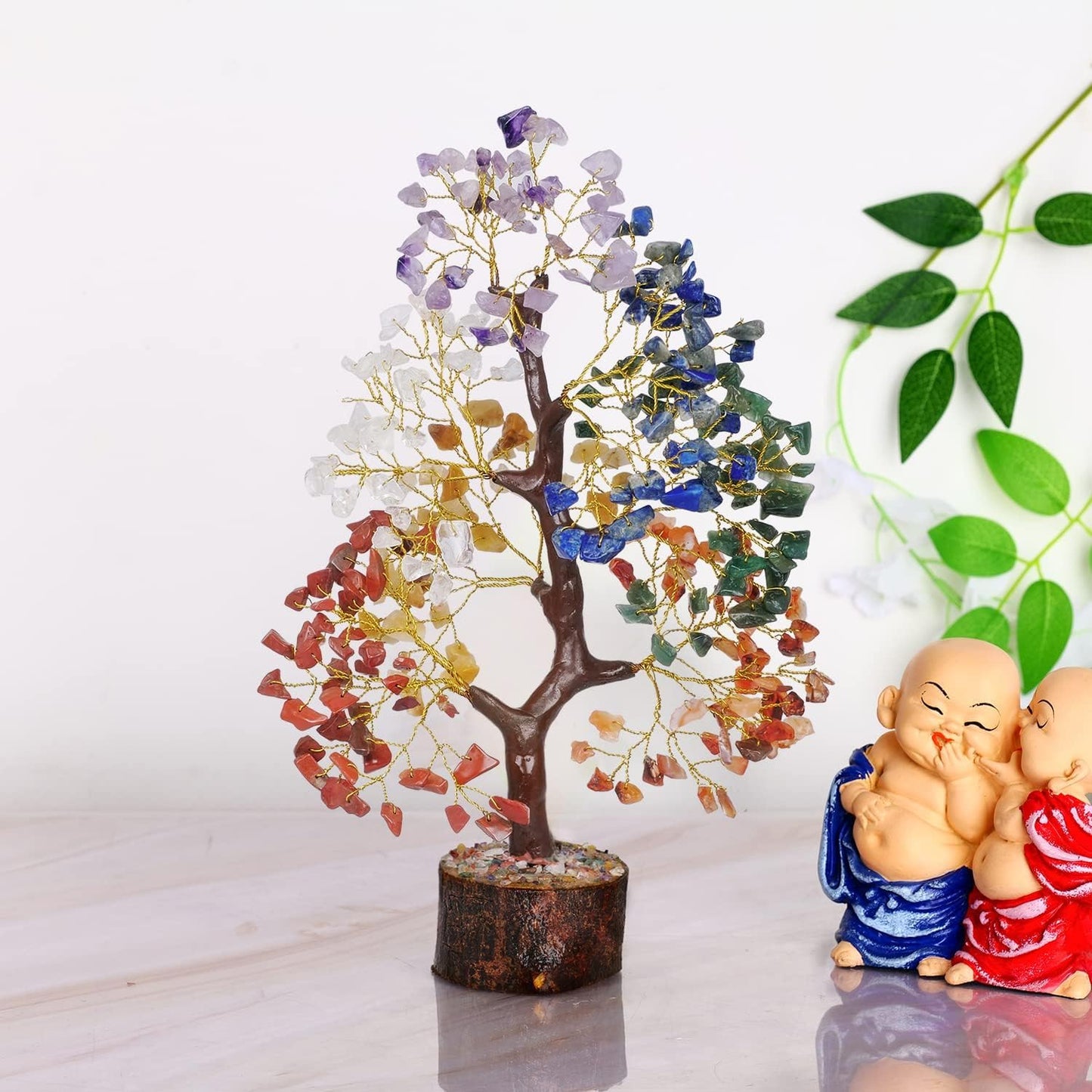 7 Chakra Tree of Life, Crystals and Healing Stones, Birthday Gifts for Women - Crystal Tree for Positive Energy, Office Decor, Gifts for Women, Mom Birthday Gifts for Women