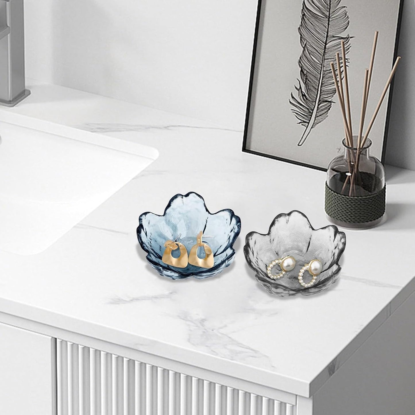 Gifts for Women Trinket Dish Unique Birthday New Home Gifts for Women Her Jewellery Tray Cute Room Decor Aesthetic Bedroom Accessories Ring Dish Holders Small Friendship Christmas House Warming Gifts