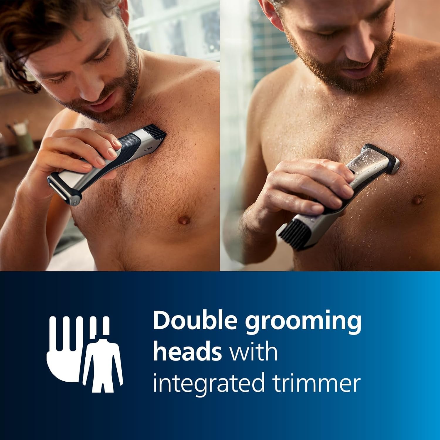 Series 7000 Showerproof Body Groomer and Trimmer - BG7025/13