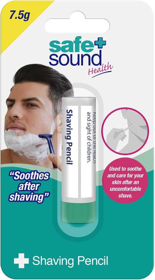 Safe & Sound Styptic Pencil. Stops Bleeding from Shaving and Other Minor Cuts 7.5G