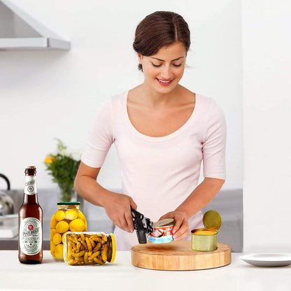 Tin Openers Can Opener 3-In-1 Stainless Steel Manual Tin Openers with Non-Slip Handle Can Openers Perfect Kitchen Tool