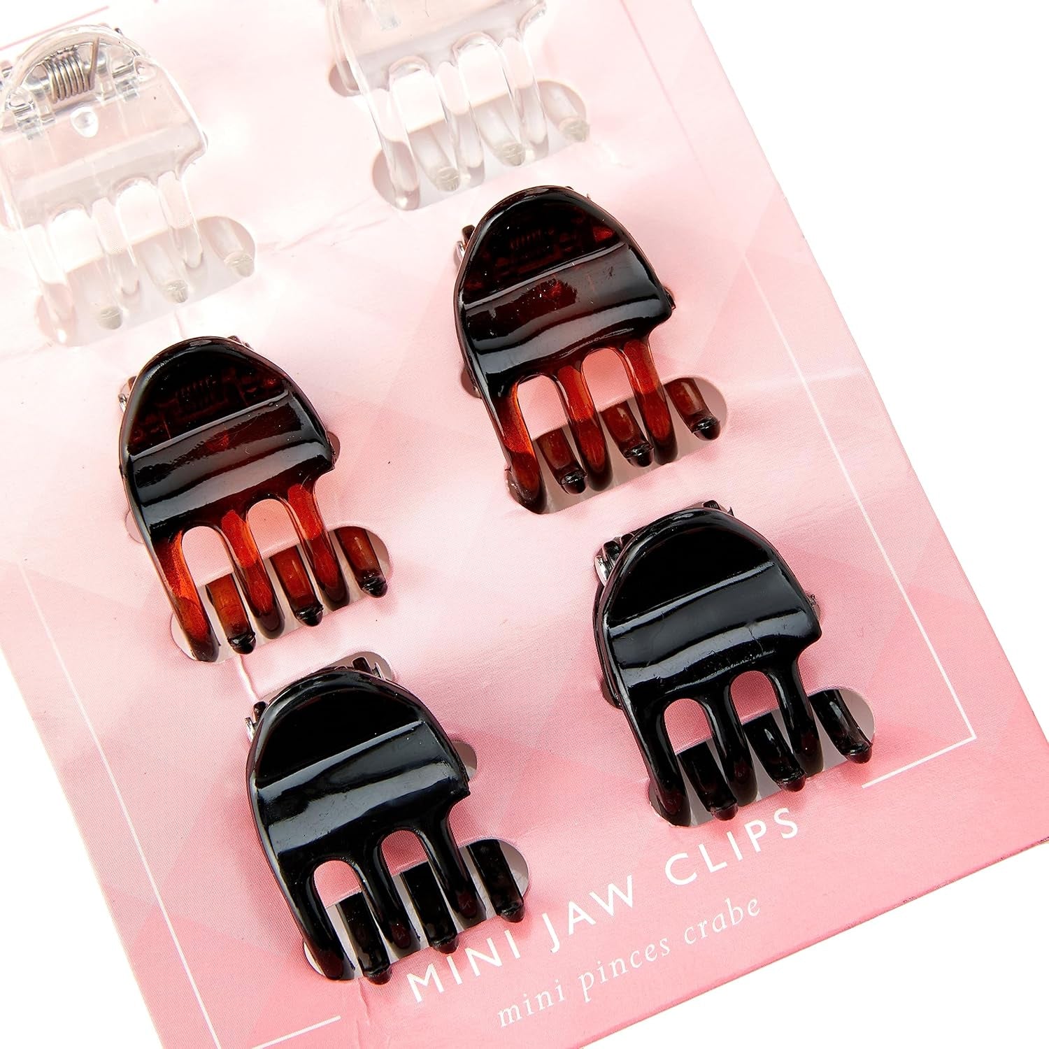 6 Mini Jaw Clips, Claw Clips for Sectioning and Decorating the Hair, Non-Slip Hair Accessories, Hair Clamps for Holding Back Hair, Hair Accessory, Gentle and Comfortable on the Hair and Scalp
