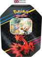TCG: Crown Zenith Tin – Galarian Zapdos (1 Foil Card & 4 Booster Packs)