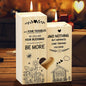 New Home Gifts, Wooden Heart Shaped Candle Holder Housewarming Gift for New Home,Warm Engraved Moving in Gift, House Warming Gift for Couple Friends Family