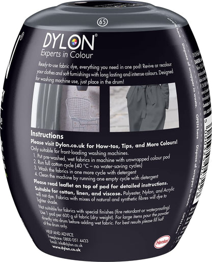 Washing Machine Fabric Dye Pod for Clothes & Soft Furnishings, Smoke Grey, 350 G (Pack of 1) (Packing May Vary)