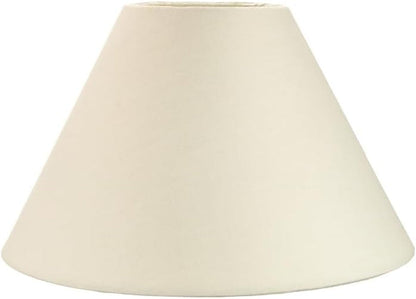 Traditional 8" Cream Cotton Coolie Lampshade Suitable for Table Lamp or Pendant by
