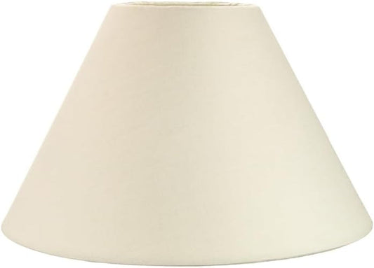 Traditional 8" Cream Cotton Coolie Lampshade Suitable for Table Lamp or Pendant by