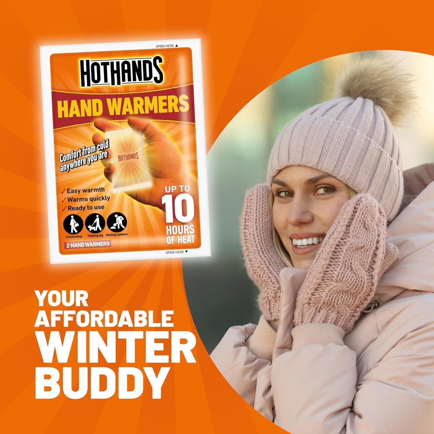 Unisex'S 372-3970 Hand Warmers, Clear, 5 Pairs