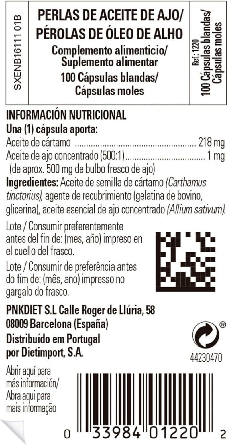 Garlic Oil Softgels - Pack of 100 - Antifungal, Antibacterial and Antiviral Properties - Supports Daily Wellbeing - Gluten Free, Gold