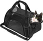 Soft-Sided Foldable Cat/Dog/Pet/Puppy Carrier Bag,Portable Pets Travel Carriers for Cats/Dogs/Pets with Shoulder Strap & Removable Mat,Durable Comfort Cat Basket Airline Approved(Black,Medium)