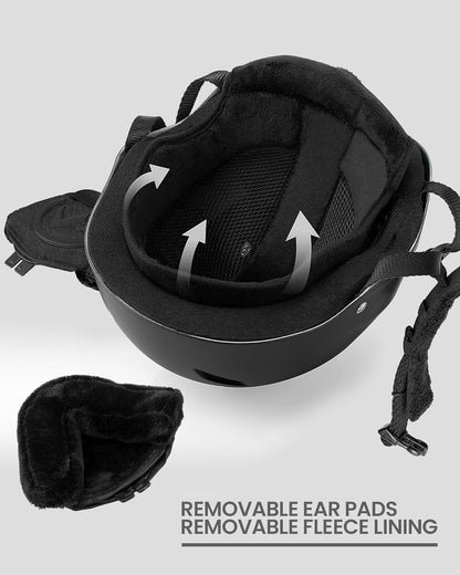KELVIN Ski Helmet - with ASTM Certified Safety, 9 Options - for Men, Women & Youth