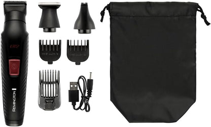 Hair Clipper Men [12-In-1 Kit with 6 Attachments, Body, Beard & Hair Trimmer, Nose Ear & Eyebrow Trimmer] G12 (Graphite Engineered Coating, Self-Sharpening Blades, USB Rechargeable) PG2120