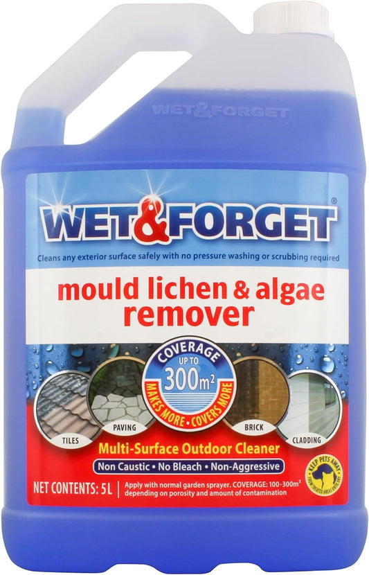 Mould, Lichen & Algae Remover, Outdoor Cleaning Solution, Black Mould Remover, Bleach Free, 5 Litre