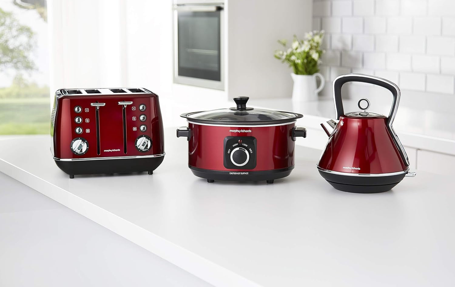 Slow Cooker Sear and Stew 460014 3.5L Red Slowcooker