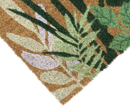 Eco-Friendly Latex Backed Coir Door Mat, Greenery, Natural (02-881), 45 X 75 Cm Approx.