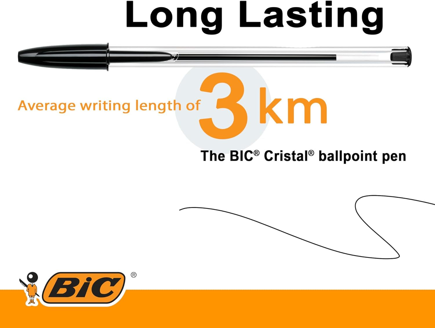 Cristal Original Ballpoint Pens Medium Tip (1 Mm) – Black, Box of 10