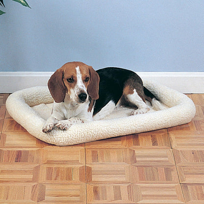 Sherpa Crate Beds - Comfortable Bumper-Style Beds for Dogs and Cats, X-Small, Natural Beige