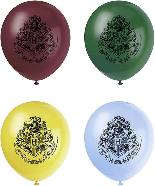 59075 Latex Balloons-12 | Harry Potter | 8 Pcs, Multi, 12"
