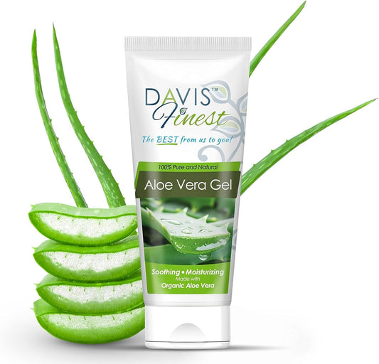 98% Organic Pure Aloe Vera Gel 200Ml, Face, Dry Skin, Hair, Natural, Moisturiser, After-Sun, Calming, Soothing, Vegan