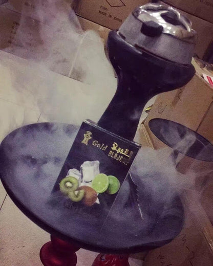 Shisha Bowl Premium Shisha Head 70Degree Silicone Larger Hookah Bowl Fits for Lotus Heat Management Device Durable Non-Broken Easy Cleaning 3" Bowl 4" Tall (Multi-Holes)
