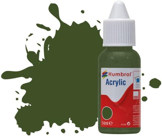 Model Paint - DB0242 No 242 RLM 71 Dunkelgrun - Matt (14Ml), Acrylic Paints for Models, Plastic, Metal, Wood, Glass, Ceramics and More, Acrylic Touch up Paint - Hobby Paint Bottle for Crafts