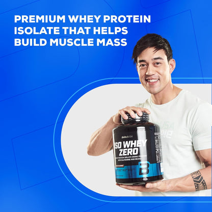 Iso Whey Zero | Premium Whey Protein Isolate | Grass-Fed | Enzyme-Free | Sugar- and Gluten-Free, 908 G, Whitechocolate