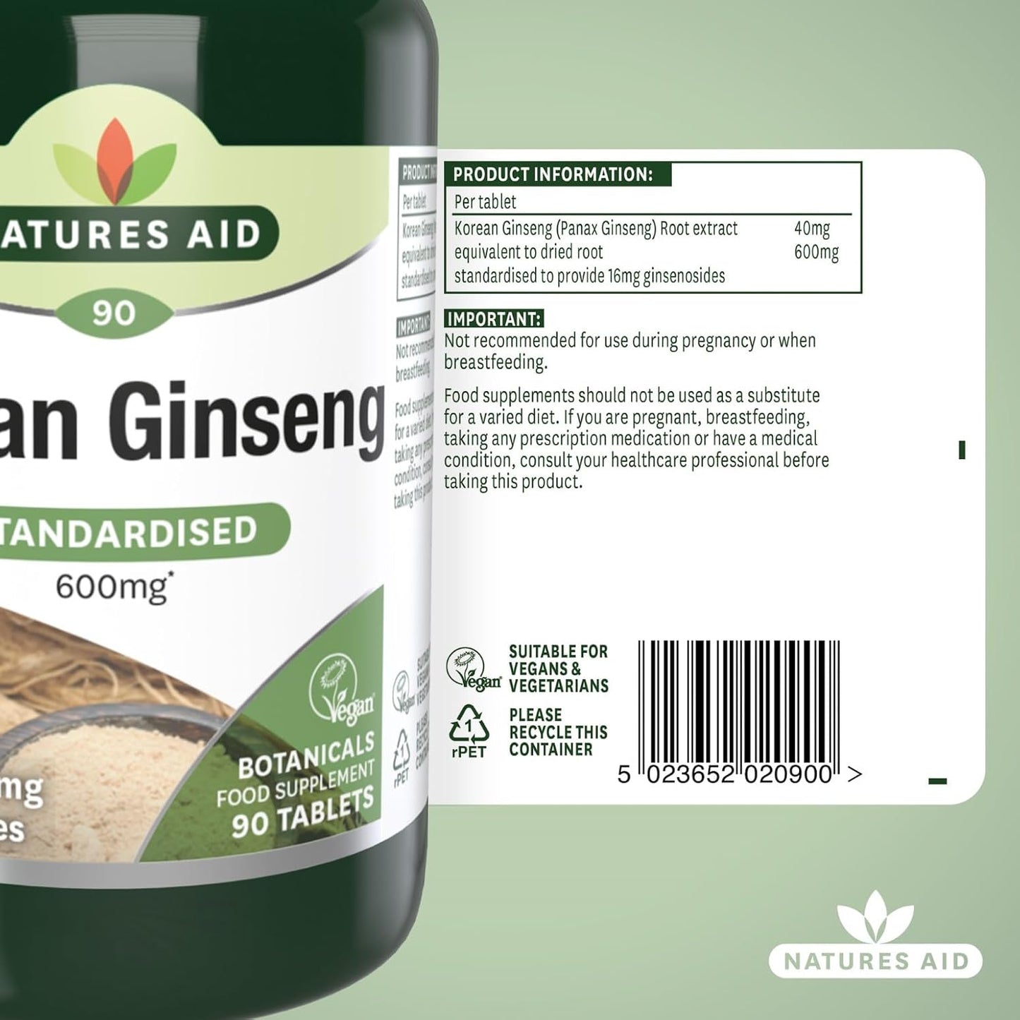 Korean Ginseng 40Mg - Pack of 90 Tablets