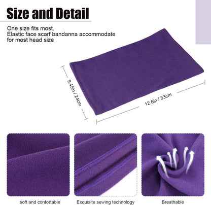 Neck Warmer Snood for Men & Women,Winter Neck Gaiter Fleece Bandana Face Covering Mask Windproof Neck Scarf Neckwear for Outdoor Sports Motorcycle Skiing Running Cycling