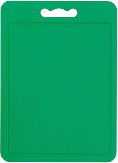 Large Green Poly Chopping Board, Multipurpose Anti-Slip Surface, Easy Clean and Dishwasher Safe with Handle, 40 X 30Cm, Other Colour Options Available