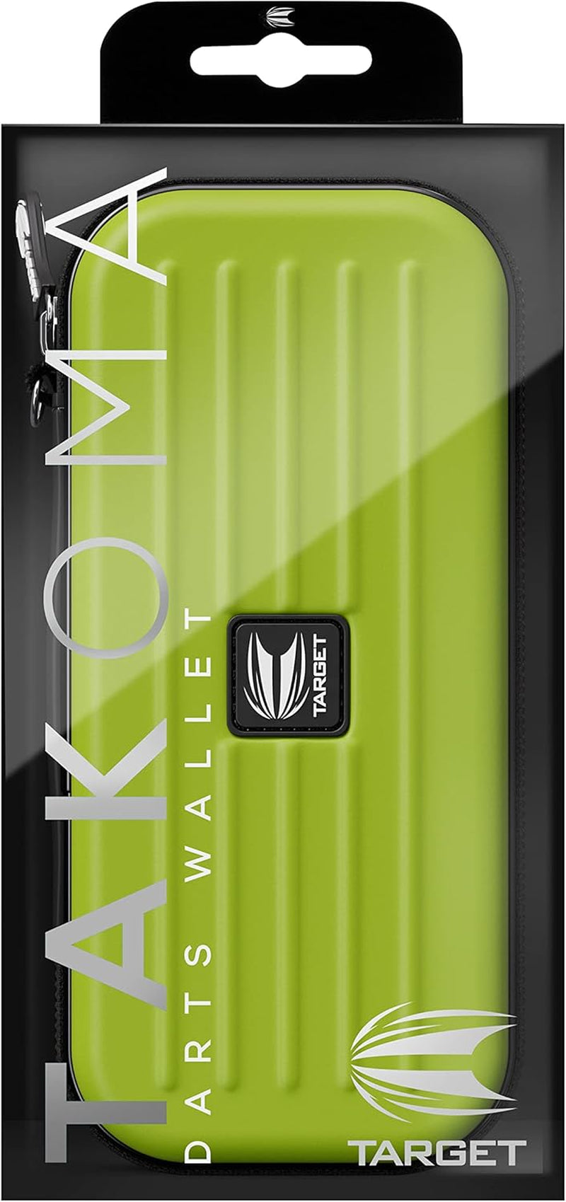 Darts Takoma Darts Wallet, Regular Size, Green | Darts Case Holds 3 Darts | Protective EVA Dart Holder with Double Zip Lock Inner Pouches | Professional Darts Accessories