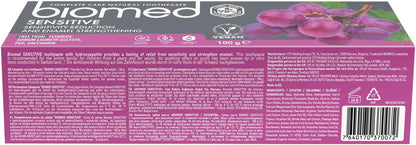 Sensitive 98% Natural Toothpaste | Sensitivity & Enamel Strengthening | Red Grape Seed Extract, Vegan, SLES Free 100G
