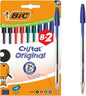 Cristal Original Ballpoint Pens Medium Tip (1 Mm) – Assorted Colours, Box of 10