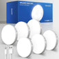 Motion Sensor Lights Indoor,6 Pack Wireless LED Rechargeable Magnetic Stick on Wall Night Light,Battery Operated USB Charging,Stair, Corridors, Closet, Kitchen Light under Cabinets Puck Light