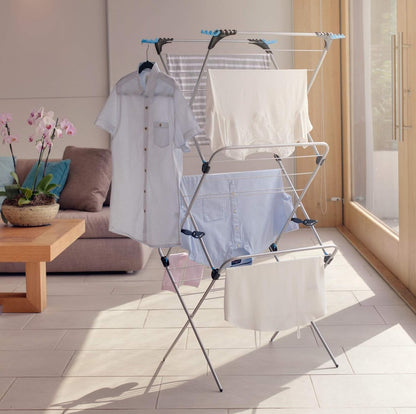 3 Tier plus Clothes Airer, Silver