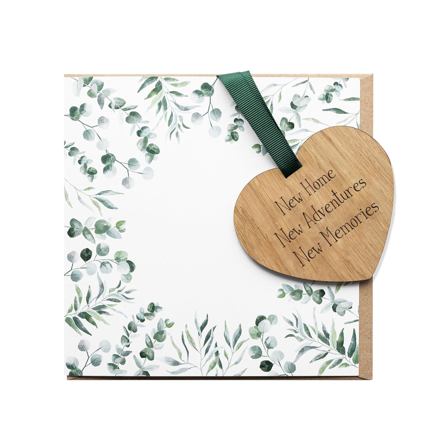 New Home Card Blank with Envelope, Keepsake Congratulations Welcome to Your New Home Card for Friends or Family (Keepsake Heart Card)