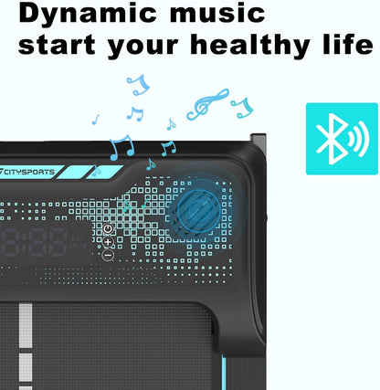 Treadmills for Home,Under Desk Treadmill Ultra Slim Walking Pad with Remote,Led Display and Bluetooth Speaker,Compact Motorised Treadmill,No Assembly