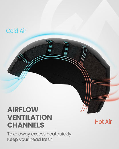 KELVIN Ski Helmet - with ASTM Certified Safety, 9 Options - for Men, Women & Youth