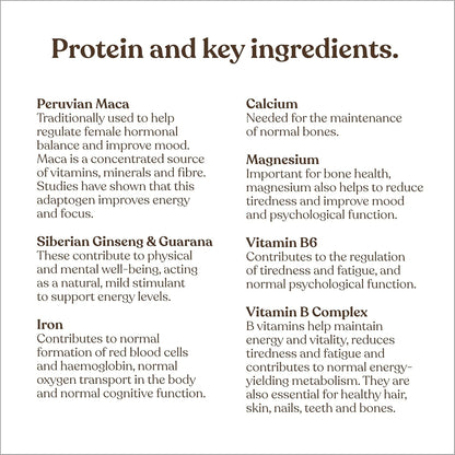 Vegan Protein Powder – Formulated for Women – 600G – 20G Protein with Added Nutrients – Gluten & Soy Free Plant Based Nutrition Shake – Pea and Hemp Isolate Protein (Vanilla)