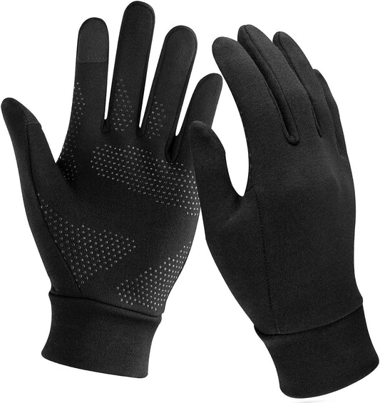 Running Gloves, Touch Screen Anti-Slip Lightweight Gloves Liners for Cycling Biking Sporting Driving for Men Women