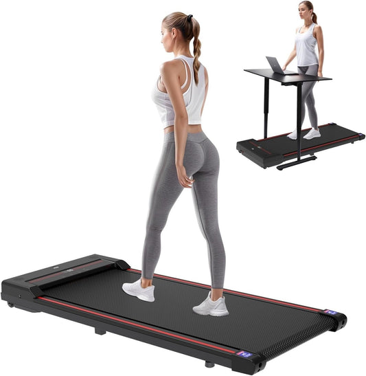 Walking Pad Treadmill-Under Desk Treadmill-2.5Hp Treadmills for Home,320 Lb Capacity,Remote Control & LED Display