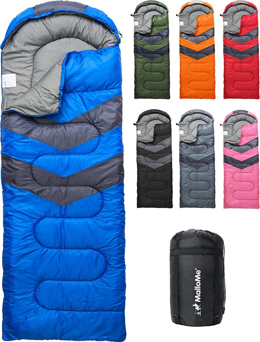 Sleeping Bags for Adults & Kids Sleeping Bag 3-4 Season - Ultralight Backpacking Sleeping Bag Cold Weather & Warm, Lightweight Compact, Single Adult Girls Boys Winter Sleep Camping Accessories