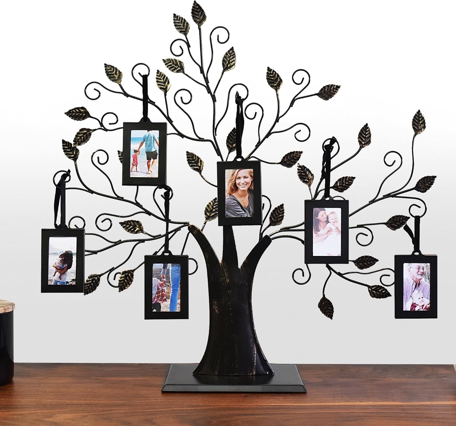 Family Tree Photo Frame with 6 Hanging Picture Frames