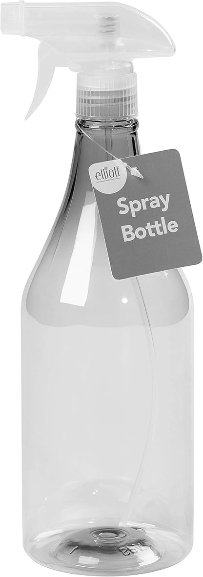 Plastic 1 Litre Spray Bottle with Adjustable Trigger Action for Misting and Full Spray Modes, Ideal for Home Cleaning Including Windows and Creating DIY Cleaning Solutions