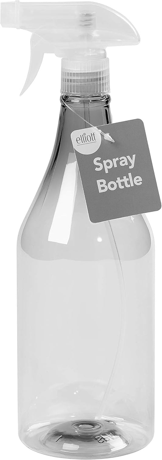 Plastic 1 Litre Spray Bottle with Adjustable Trigger Action for Misting and Full Spray Modes, Ideal for Home Cleaning Including Windows and Creating DIY Cleaning Solutions