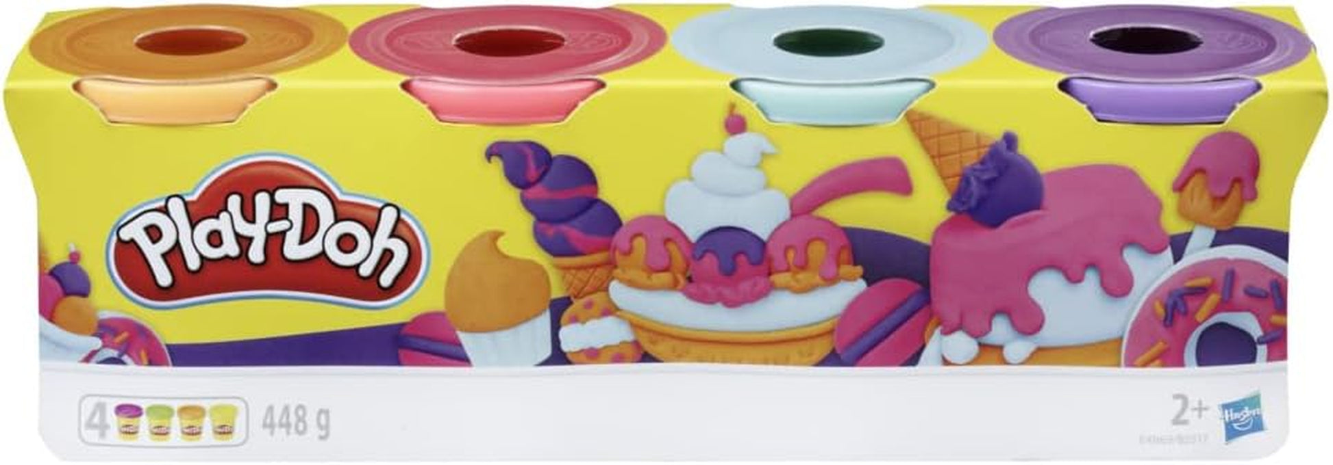 4-Pack, Sweet Themed Non-Toxic Modelling Compound Set with 4 Colours, Creative Toys for 2+ Year Old Kids, Boys and Girls, Arts and Crafts