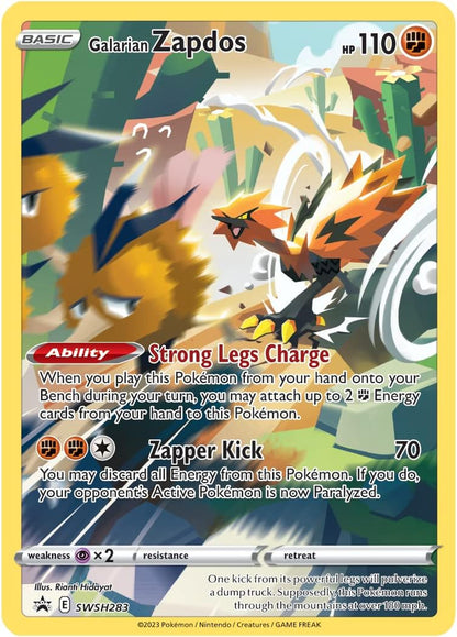 TCG: Crown Zenith Tin – Galarian Zapdos (1 Foil Card & 4 Booster Packs)