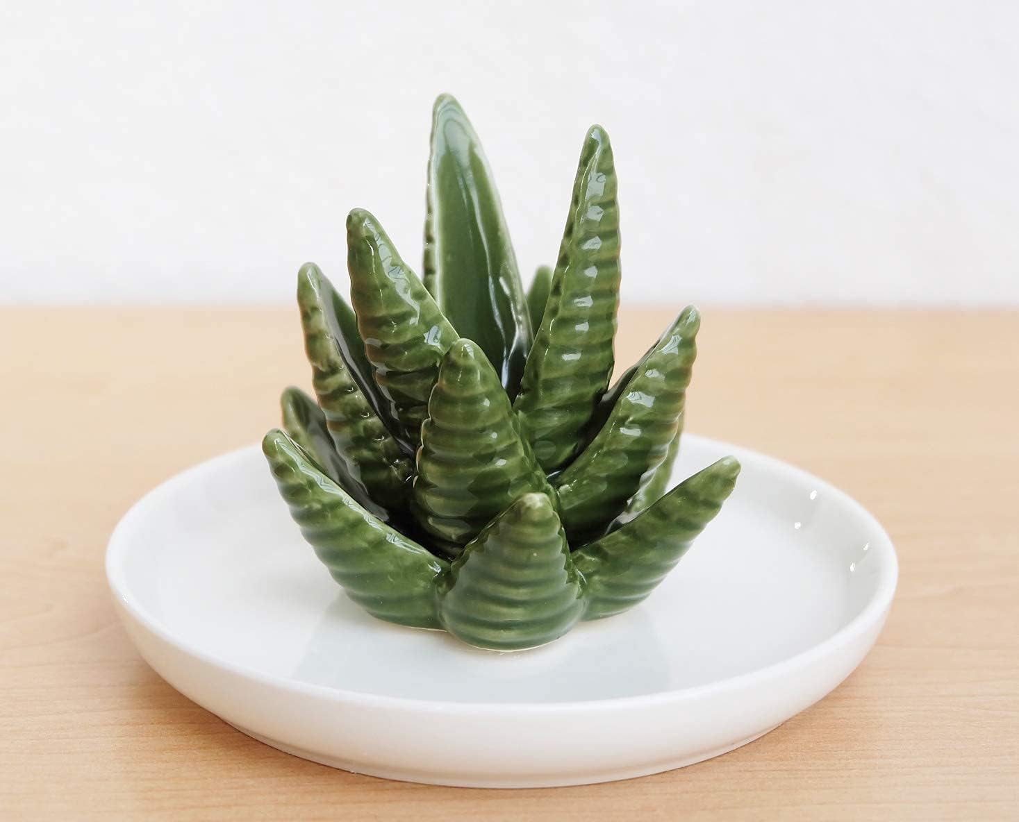 Cactus Ring Holder Aloe Jewellery Stand Trinket Tray Gifts for Women, Birthday Valentine Gifts for Her, Christmas Housewarming Gifts for Friend Aunt Sister