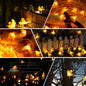 Solar Garden Lights, Honey Bee Fairy String Lights, 7M/24Ft 8 Mode Waterproof Outdoor/Indoor Garden Lighting for Flower Fence, Lawn, Patio, Festoon, Summer Party, Christmas, Holiday(Warm White)